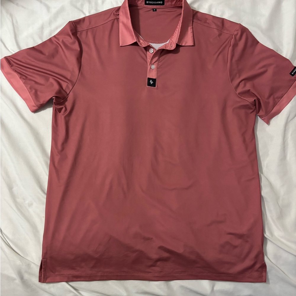 Byrdgang Performance Polo Shirt in Dusty Rose